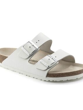Birkenstock Women's White Arizona Two-Strap Sandal